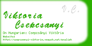 viktoria csepcsanyi business card