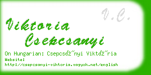 viktoria csepcsanyi business card